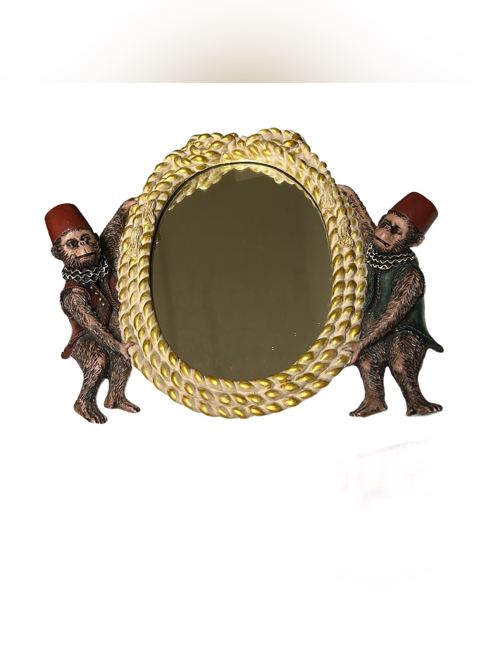 Monkey Rope Frame Gold Wall Mirror